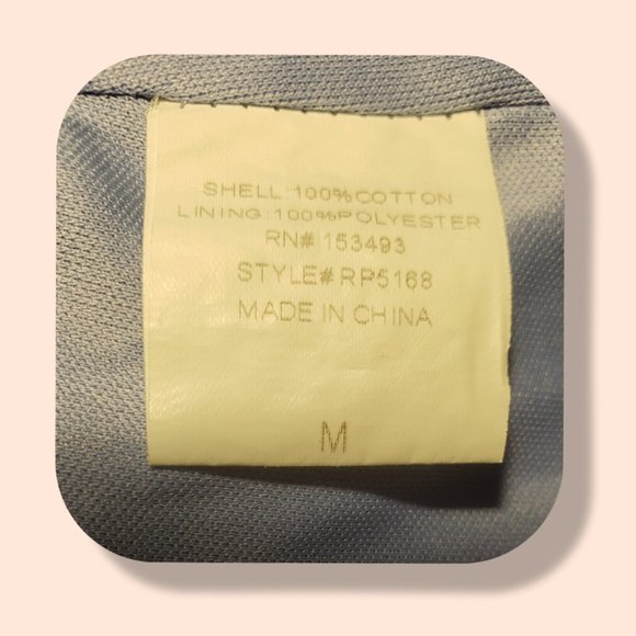 Current Project blue & white romper, sz Med EUC - Picture 6 of 6